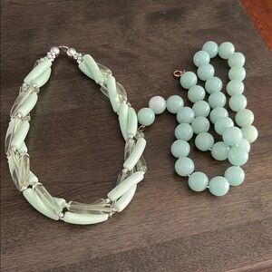 Mint Green Beaded Necklace - Women Jewelry